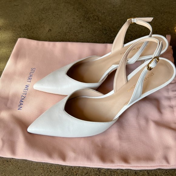 Stuart Weitzman White Slingback - Picture 2 of 4